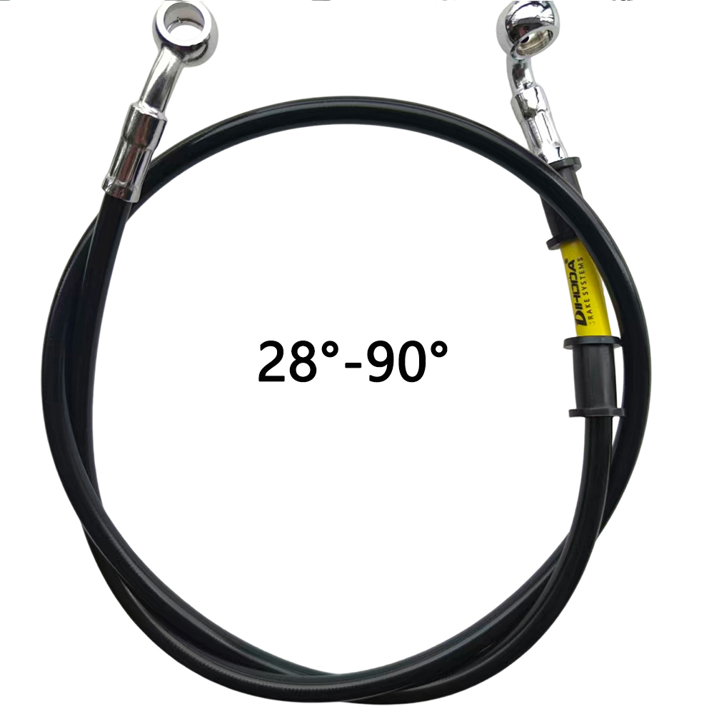 Siyah 28 ° -90 °   Dereceli Hi - Brake Line Motorcycle incelemesi ve fiyatı